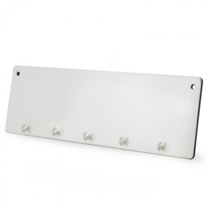 Hardboard Key Holder With 5 Hooks