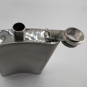 Print4all.co (Copyright 2022) - Permission required to use this image. Hip Flask with options for Leather Over Wrap in various colours.